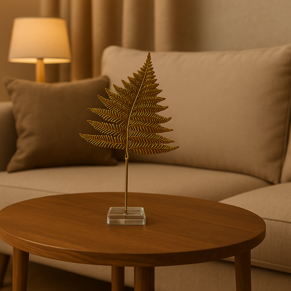 Metal Leaf on Crystal Base