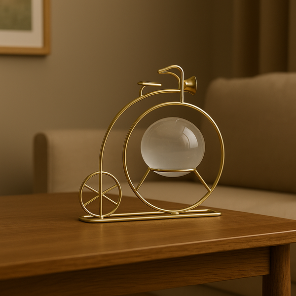 Golden Cycle Art Decor