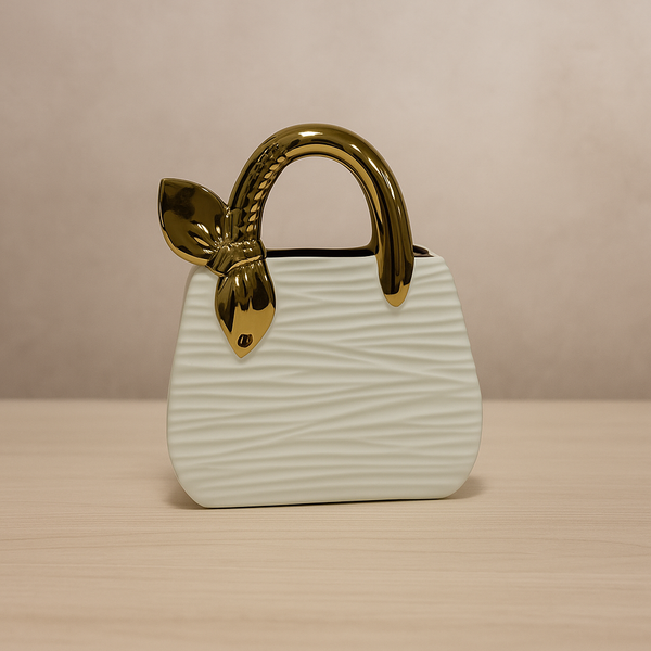 Elegance Bag Ceramic Decor