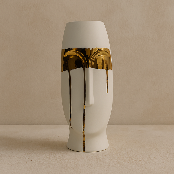Golden Vision Face Vase