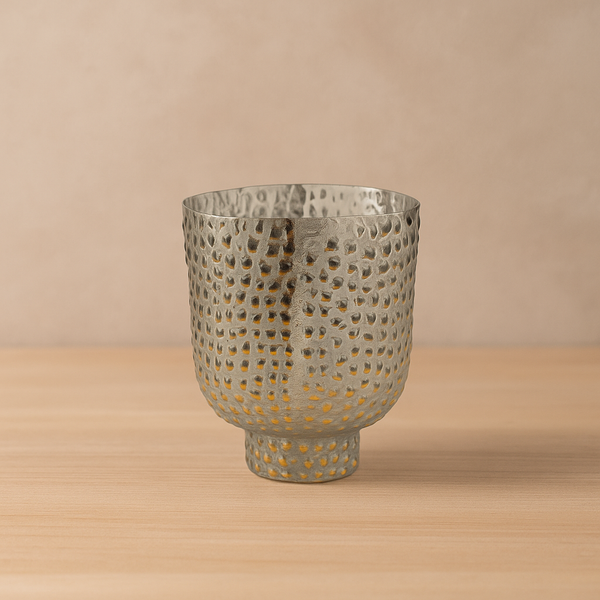 Metallic Pebble Texture Vase