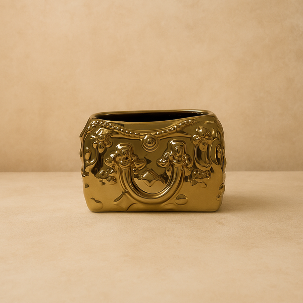 Vintage Gold Porcelain Bowl