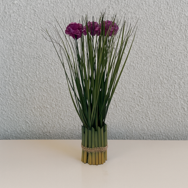 Purple Meadow Grass Decor