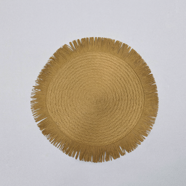 Golden Fringe Table Mat