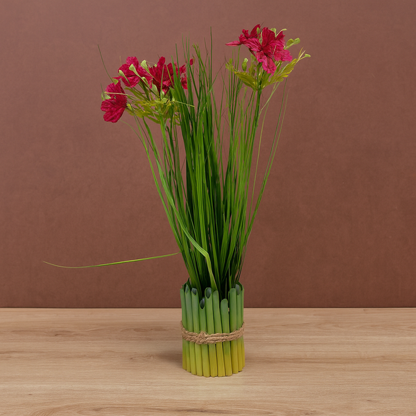 Red Petal Meadow Decor