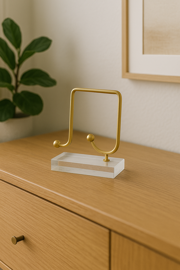 Modern Curve Metal Sculpture