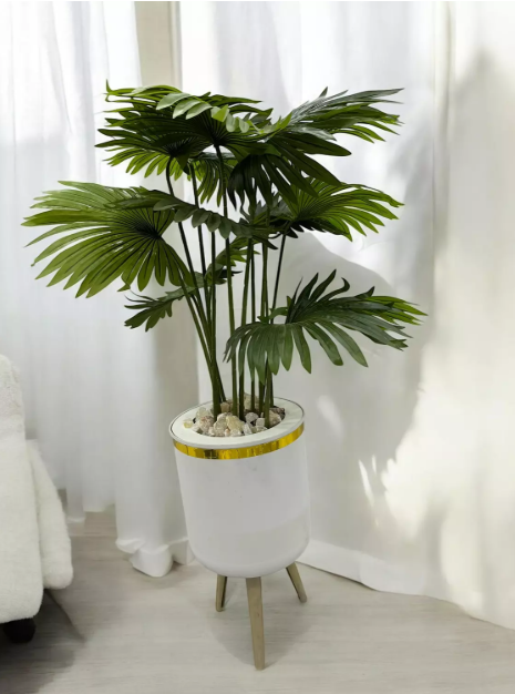 Faux Potted Palm Tree