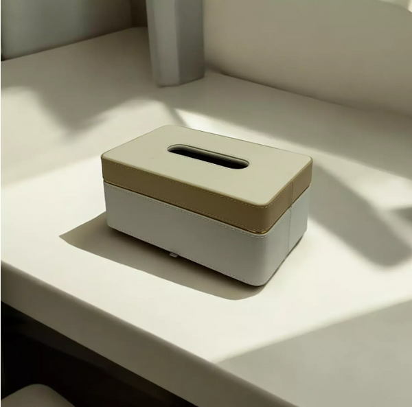 Leather tissue box 3